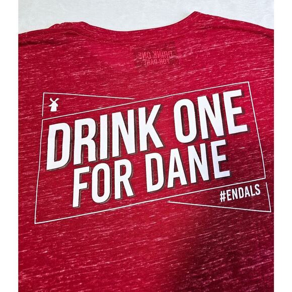 Dutch Bros 2XL Drink One for Dane. Red. NWT. Lightweight. Soft.Batista #0001 3/3